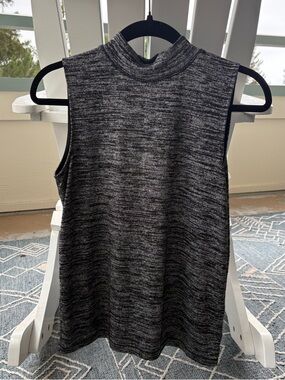 rag & bone Black and Gray Sleeveless Muscle Tee